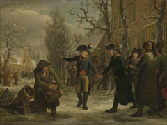 General Daendels Taking Leave of Lieutenant-Colonel Krayenhoff by Adriaan de Lelie