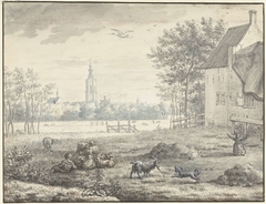 Gezicht op Den Haag by Mattheus Verheyden