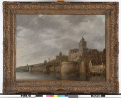 Gezicht op het Valkhof te Nijmegen by Jan van Goyen