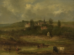 Gezicht op St. Pieter met Varkenswaard by Alexander Schaepkens