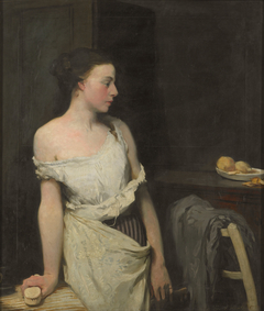 Girl at her toilet by Glyn Warren Philpot