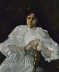 Girl in White by William Merritt Chase