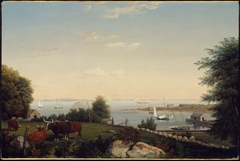 Gloucester from Brookbank by Fitz Henry Lane