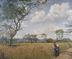 Grainfield  near Oberursel by Hans Thoma