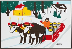 Hauling Maple Syrup by Maud Lewis