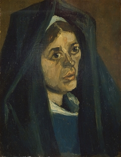 Head of a Peasant Woman with White Cap by Vincent van Gogh