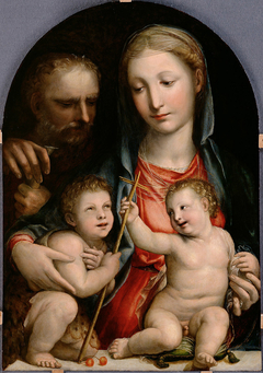 Holy Family with St. John the Baptist as child by Il Sodoma