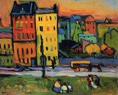 Houses in Munich by Wassily Kandinsky