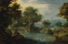 Hunting Scene by Abraham Govaerts