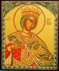 Icons: St. Catherine by Antonis Fragkos