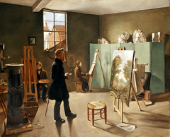 In the Studio by Ferdinand Tellgmann