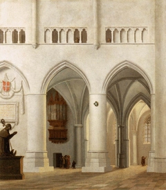 Inside St Bavo Church in Haarlem by Pieter Jansz Saenredam