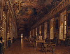 Intérieur de la galerie d'Apollon au Louvre by Victor Duval