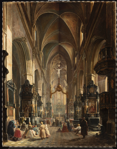 Interior of the Church of Virgin Mary in Kraków by Aleksander Gryglewski