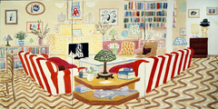 Interior with Lamp by David Hockney