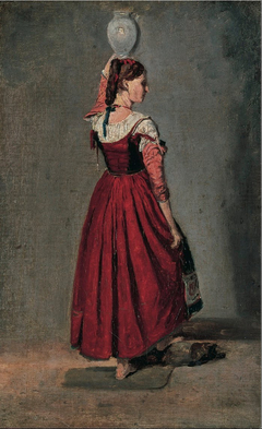 Italian Woman by Jean-Baptiste-Camille Corot