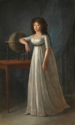 Joaquina Téllez-Girón, daughter of the 9th Duke and Duchess of Osuna by Agustín Esteve