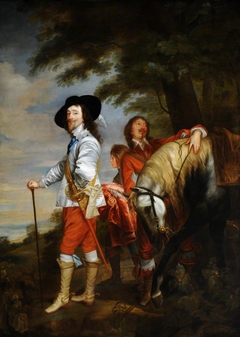 King Charles I (1600-1649) in the Hunting Field (after Van Dyck) by Charles Jervas