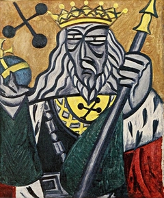 King of Clubs by Olga Rozanova