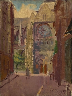 La Rue Pecquet, Dieppe by Walter Sickert