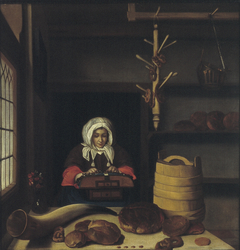 Lacemaker by Job Adriaenszoon Berckheyde