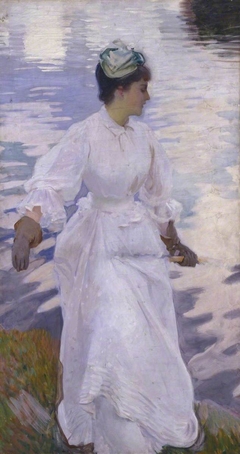 Lady Fishing - Mrs Ormond by John Singer Sargent