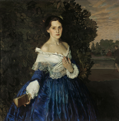 Lady in Blue by Konstantin Somov