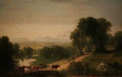 Landscape with Cattle by Asher Brown Durand