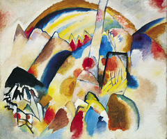 Landscape with Red Spots by Wassily Kandinsky