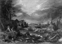 Landschap met de val van Phaeton by Philips Brueghel