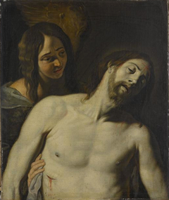 Le Christ mort soutenu par un ange by Pieter van Mol