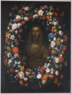 Leopold of Austria in flower garland by Pieter Thijs