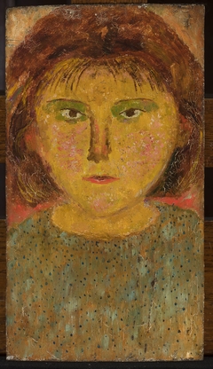 Little girl with a fringe by Tadeusz Makowski