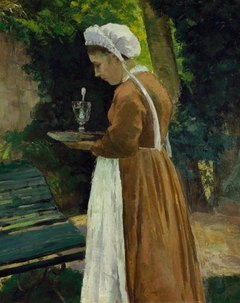 Maid at Pontoise by Camille Pissarro