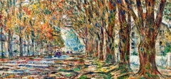 Main Street, East Hampton by Childe Hassam