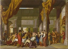 Marcus Antonius beim Festmahl der Kleopatra by Gerard Hoet