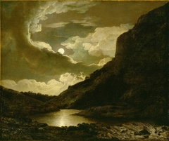 Matlock Tor by Moonlight by Joseph Wright of Derby