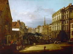 Mehlmarkt in Vienna by Bernardo Bellotto