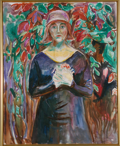 Model in the Garden by Edvard Munch