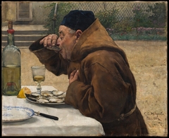 Monk having Oysters Monk having Oysters by Carl Gustaf Hellqvist