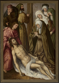 Mourning of Christ (Matthew 27:59–61; Mark 15:46–47; Luke 23:53–56; John 19:38–42) by Hugo van der Goes