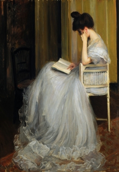 Mujer leyendo by Jacques-Émile Blanche