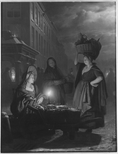 Nächtliche Marktszene by Petrus van Schendel