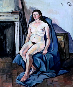 Nu au châle bleu by Suzanne Valadon