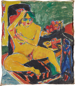 Nude at the Studio by Ernst Ludwig Kirchner