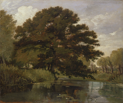 On the Isis, Waterperry, Oxfordshire by William Alfred Delamotte