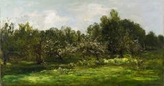 Orchard in Blossom (Les Pommiers en Fleur) by Charles-François Daubigny