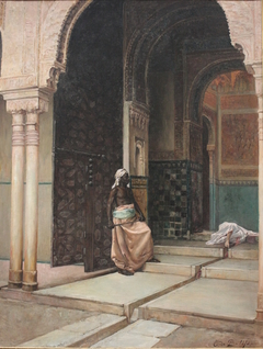 Palier des exécutions à l'Alhambra de Grenade by Edmond Marie Félix de Boislecomte