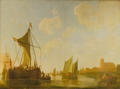 Passage Boat on the Maas by Aelbert Cuyp