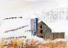 Piedmont Farm in Winter by Michael Anthony Milton